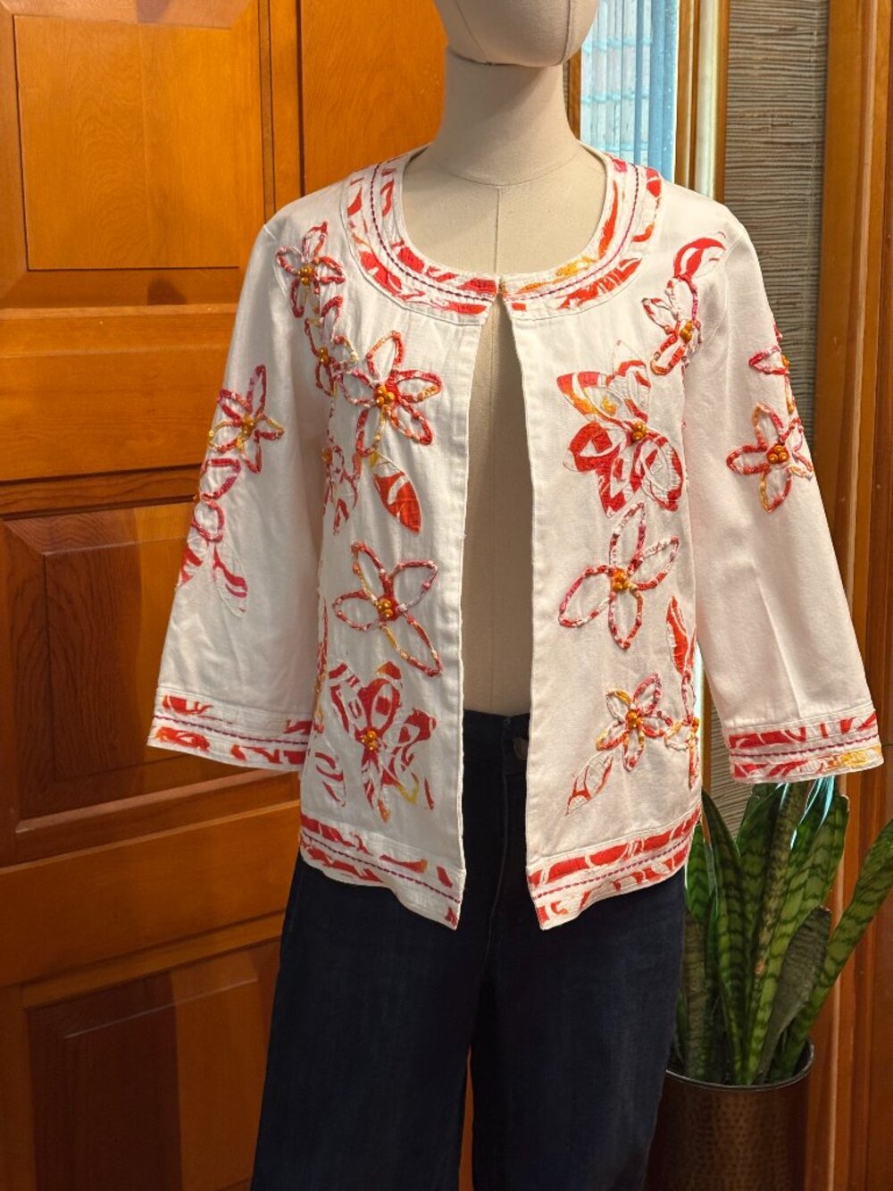 Choices Denim Embelished Jacket